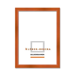 Holz-Bilderrahmen Calvia nach Maß Orange | Normalglas (2 mm)
