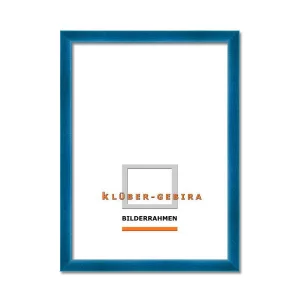 Holz-Bilderrahmen Calvia 20x30 | Fernblau | Normalglas (2 mm)