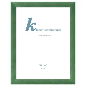 Holz-Bilderrahmen Avila 59,4x84,1 cm (A1) | Holzmaserung, Graugrün | Kunstglas (2 mm)