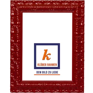 Barockrahmen Salamanca Color nach Maß burgundy | Normalglas (2 mm)