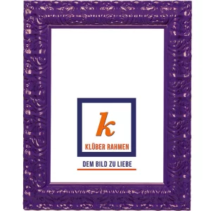 Barockrahmen Salamanca Color nach Maß dark purple | Normalglas (2 mm)