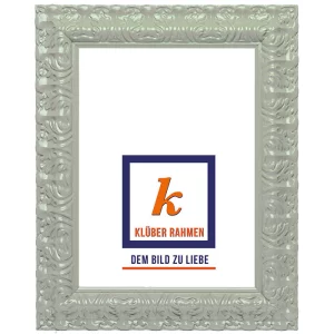 Barockrahmen Salamanca Color nach Maß light grey | Normalglas (2 mm)