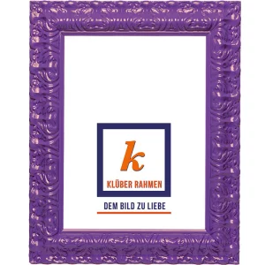 Barockrahmen Salamanca Color nach Maß purple | Normalglas (2 mm)