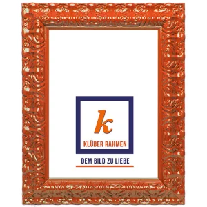 Barockrahmen Salamanca Color 30x40 | carrot | Normalglas (2 mm)