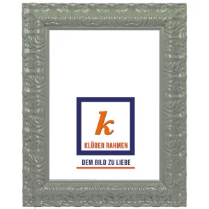 Barockrahmen Salamanca Color 30x40 | grey | Normalglas (2 mm)