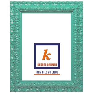 Barockrahmen Salamanca Color 30x40 | jade | Normalglas (2 mm)