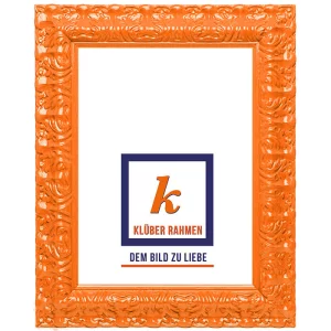 Barockrahmen Salamanca Color 30x40 | orange | Normalglas (2 mm)
