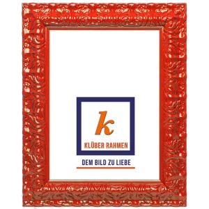 Barockrahmen Salamanca Color 30x40 | red | Normalglas (2 mm)
