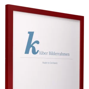 Holz-Bilderrahmen Prisma 40x40 | Bordeaux | Normalglas (2 mm)