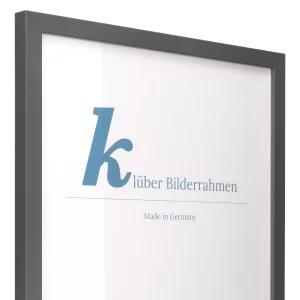 Holz-Bilderrahmen Prisma 40x40 | Dunkelgrau | Normalglas (2 mm)