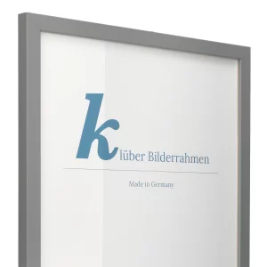 Holz-Bilderrahmen Prisma 40x40 | Hellgrau | Normalglas (2 mm)