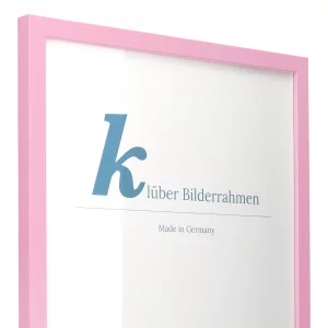 Holz-Bilderrahmen Prisma 40x40 | Hellrosa | Normalglas (2 mm)