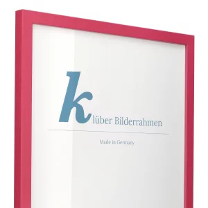 Holz-Bilderrahmen Prisma 40x40 | Magenta | Normalglas (2 mm)