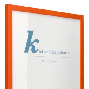 Holz-Bilderrahmen Prisma 40x40 | Orange | Normalglas (2 mm)