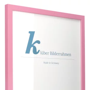 Holz-Bilderrahmen Prisma 40x40 | Rosa | Normalglas (2 mm)