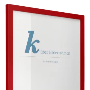Holz-Bilderrahmen Prisma 40x40 | Rot | Normalglas (2 mm)