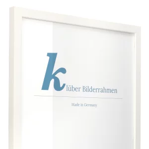 Holz-Bilderrahmen Prisma 40x40 | Weiß | Normalglas (2 mm)