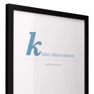 Holz-Bilderrahmen Prisma nach Maß Schwarz | Normalglas (2 mm)