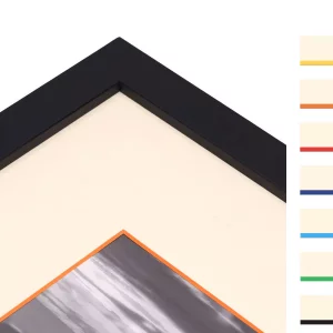 1,5 mm passe-partout – crème met gekleurde kern met uitsnede op maat