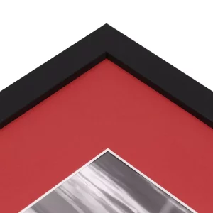 1,3 mm Passepartout mit individuellem Ausschnitt 20x30 cm | Rot