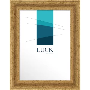 Kunststoffrahmen Wittlingen 29,7x42 cm (A3) | Gold design | Normalglas (2 mm)