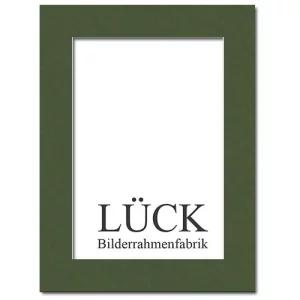 Standard-Passepartout 13x18 cm (9x13 cm) | Moosgrün