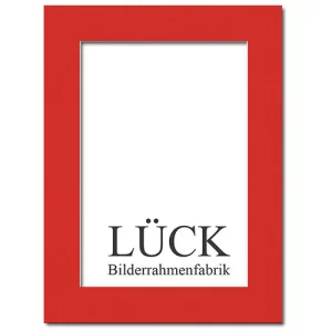 Passepartout nach Maß Feuerrot