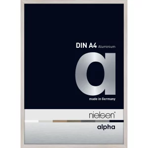 Alurahmen Alpha 21x29,7 cm (A4) | Eiche weiß (furnierte Oberfläche) | Normalglas (2 mm)
