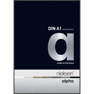 Alurahmen Alpha 59,4x84,1 cm (A1) | Platin | Normalglas (2 mm)