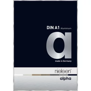 Alurahmen Alpha 59,4x84,1 cm (A1) | Silber | Normalglas (2 mm)