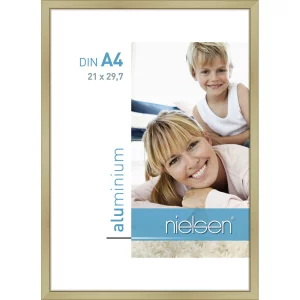 Alurahmen Classic 21x29,7 cm (A4) | Gold matt | Normalglas (2 mm)