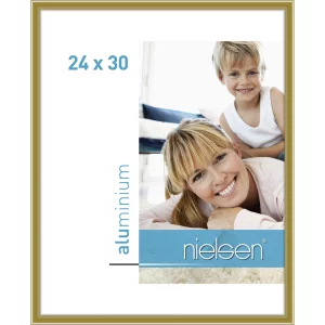 Alurahmen Classic 24x30 cm | Gold | Normalglas (2 mm)