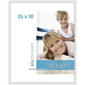 Alurahmen Classic 24x30 cm | Weiß glanz | Normalglas (2 mm)