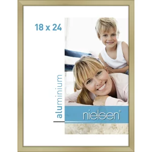 Alurahmen Classic 18x24 cm | Gold matt | Normalglas (2 mm)
