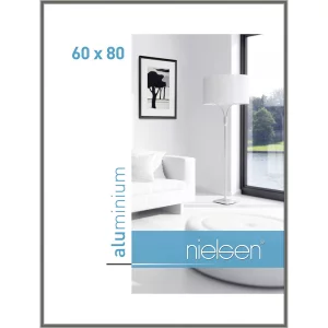 Alurahmen Classic 60x80 cm | Contrastgrau | Normalglas (2 mm)