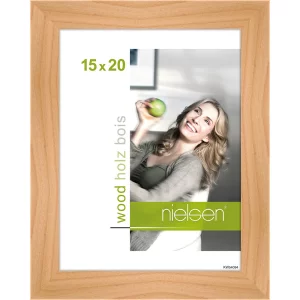 Holzrahmen Essential 15x20 cm | Birke | Normalglas (2 mm)