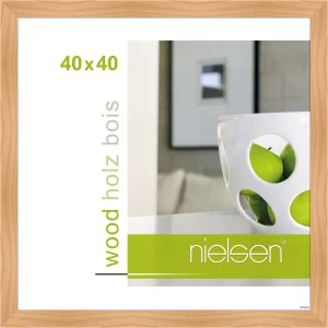 Holzrahmen Essential 40x40 cm | Birke | Normalglas (2 mm)