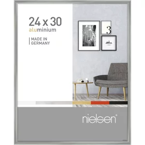 Alurahmen Pixel 24x30 cm | Silber glanz | Normalglas (2 mm)