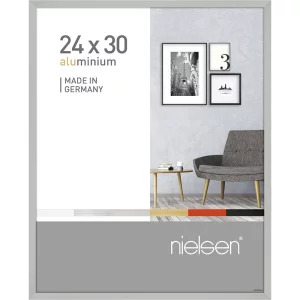 Alurahmen Pixel 24x30 cm | Silber matt | Normalglas (2 mm)