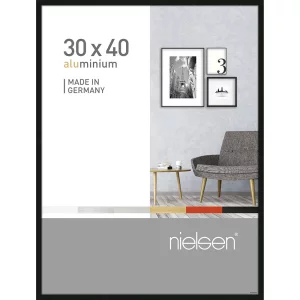 Alurahmen Pixel 30x40 cm | Schwarz | Normalglas (2 mm)