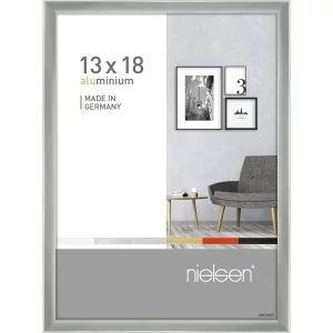 Alurahmen Pixel 13x18 cm | Silber glanz | Normalglas (2 mm)
