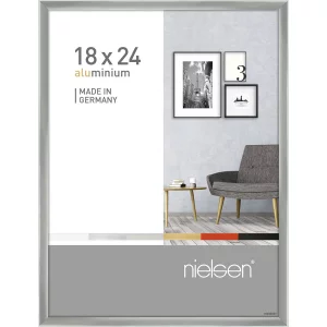 Alurahmen Pixel 18x24 cm | Silber glanz | Normalglas (2 mm)