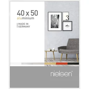 Alurahmen Pixel 40x50 cm | Weiß glanz | Normalglas (2 mm)