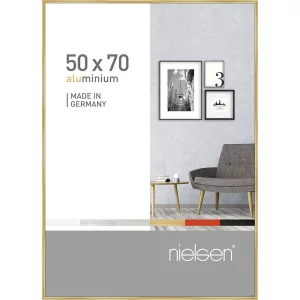 Alurahmen Pixel 50x70 cm | Gold glanz | Normalglas (2 mm)