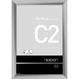 Fotorahmen C2 10x15 cm | Silber glanz | Normalglas (2 mm)