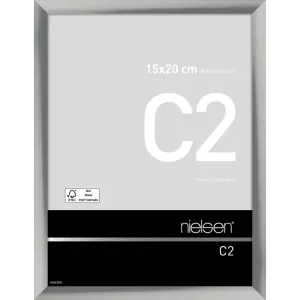 Fotorahmen C2 15x20 cm | Silber glanz | Normalglas (2 mm)