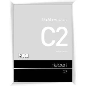 Fotorahmen C2 15x20 cm | Weiß glanz | Normalglas (2 mm)
