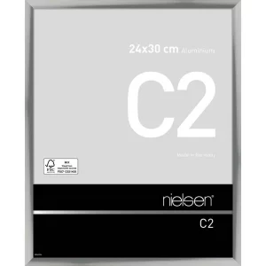 Alurahmen C2 24x30 cm | Silber glanz | Normalglas (2 mm)