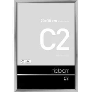 Fotorahmen C2 20x30 cm | Silber glanz | Normalglas (2 mm)