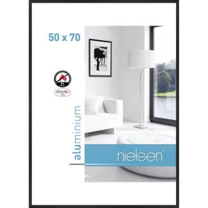 B1 Brandschutzrahmen C2 50x70 cm | Struktur Schwarz matt | Normalglas (2 mm)